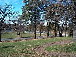 Looking down from Carousel hill to Birdland Marina