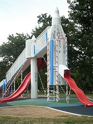 The Rocket Slide in Union Park