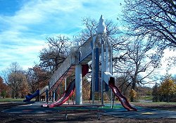 The Rocket Slide in Union Park