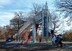 The Rocket Slide in Union Park