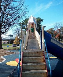 The Rocket Slide in Union Park